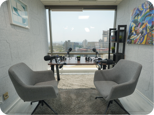 Sala de podcast profesional
