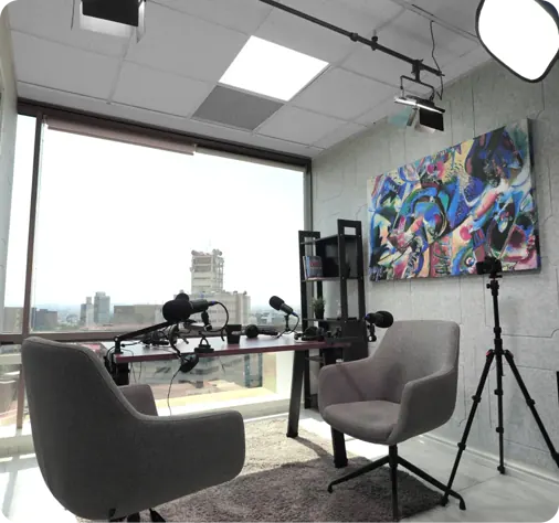 Sala de podcast profesional