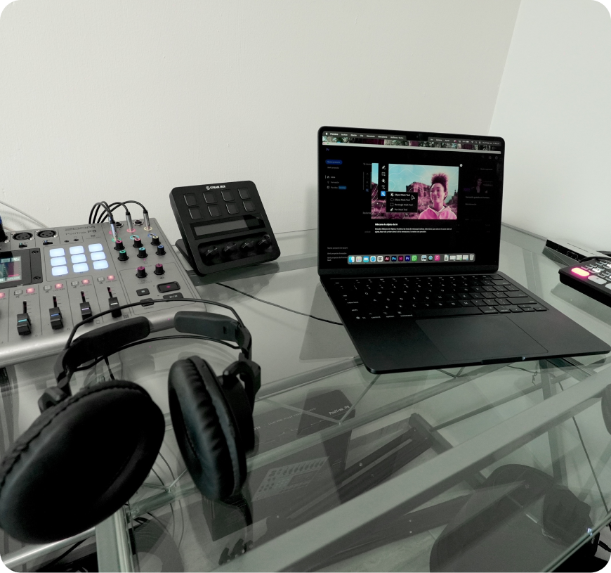 Sala de podcast profesional